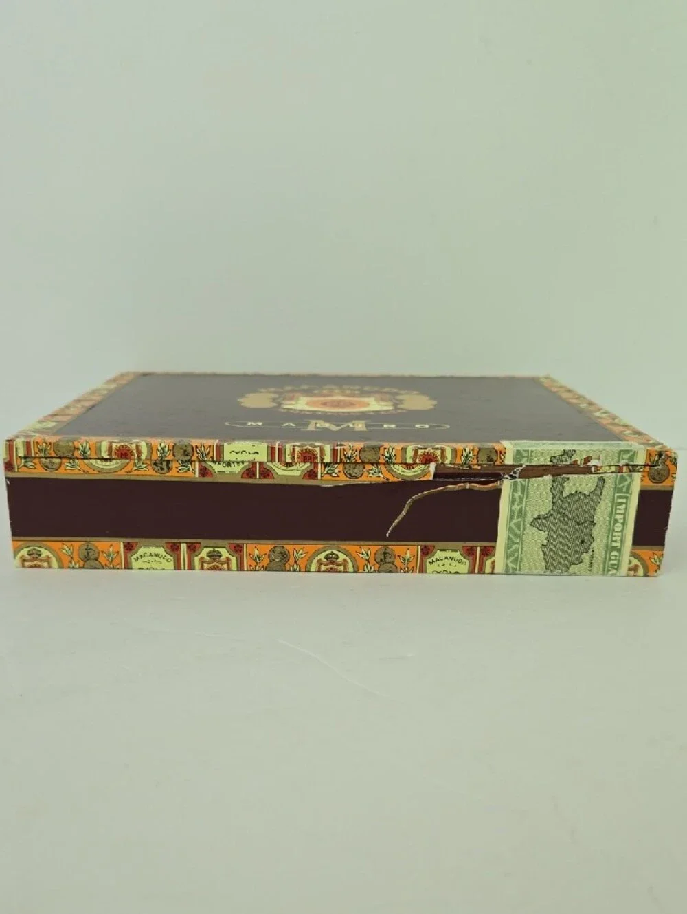 Vintage Macanudo Maduro Empty Wooden Cigar Box Barob De Rothschild